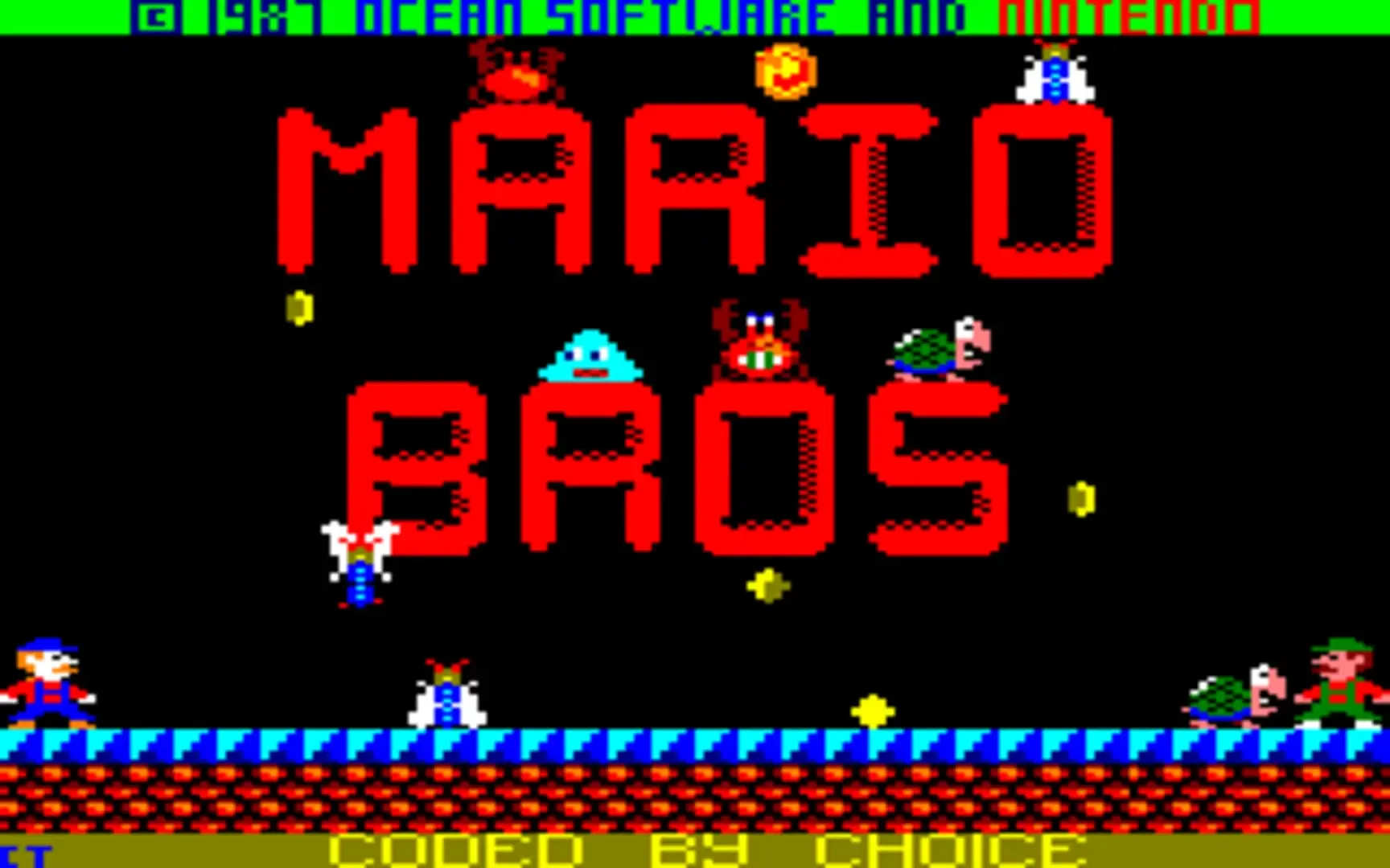 Captura de pantalla - Mario Bros.