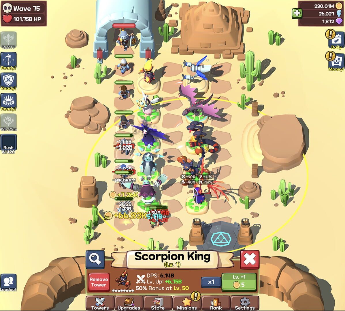 Idle Monster TD: Evolved - Screenshot