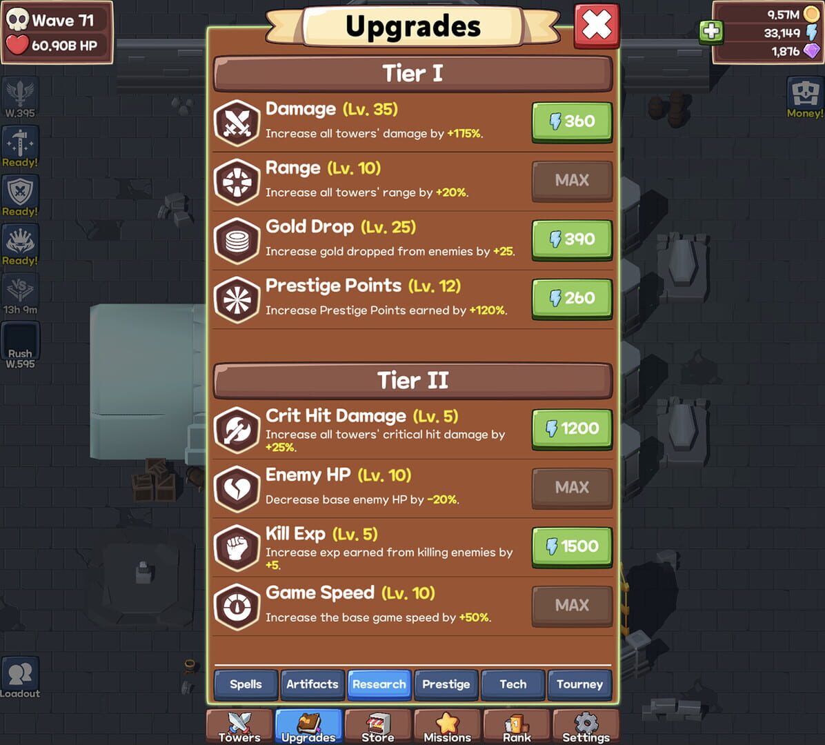 Idle Monster TD: Evolved - Screenshot