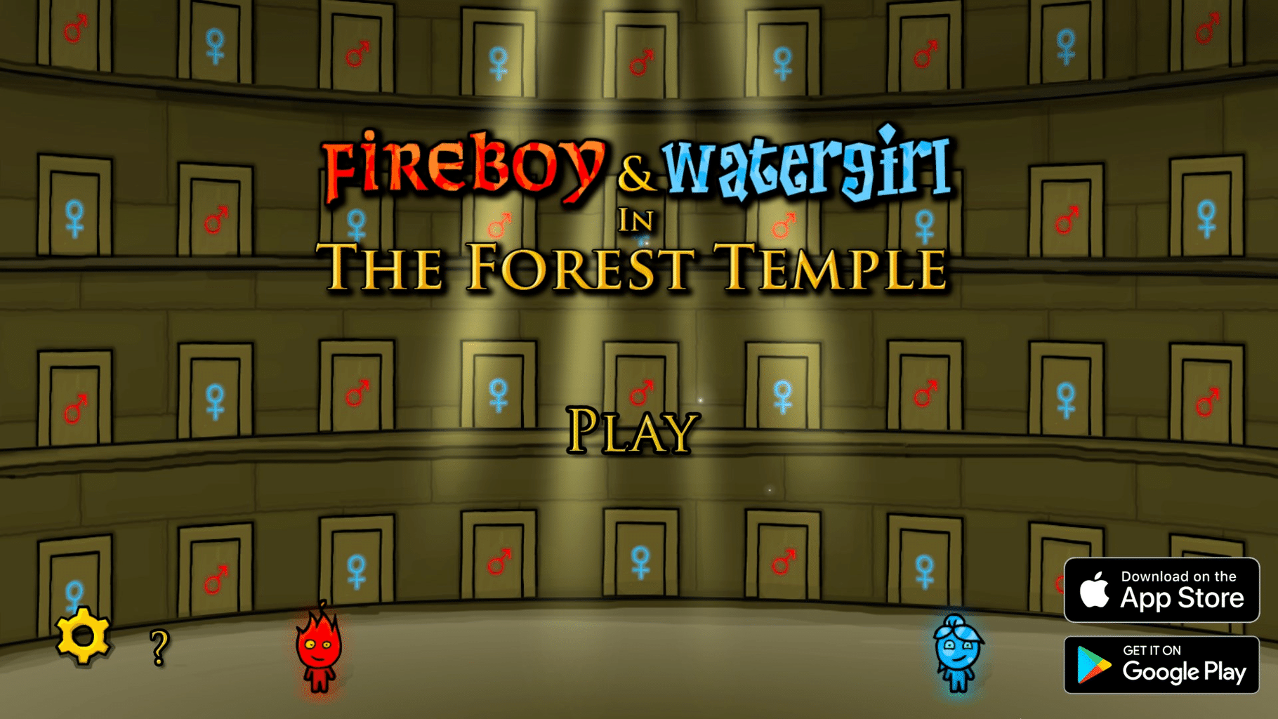 Fireboy and Watergirl in the Forest Temple screenshot