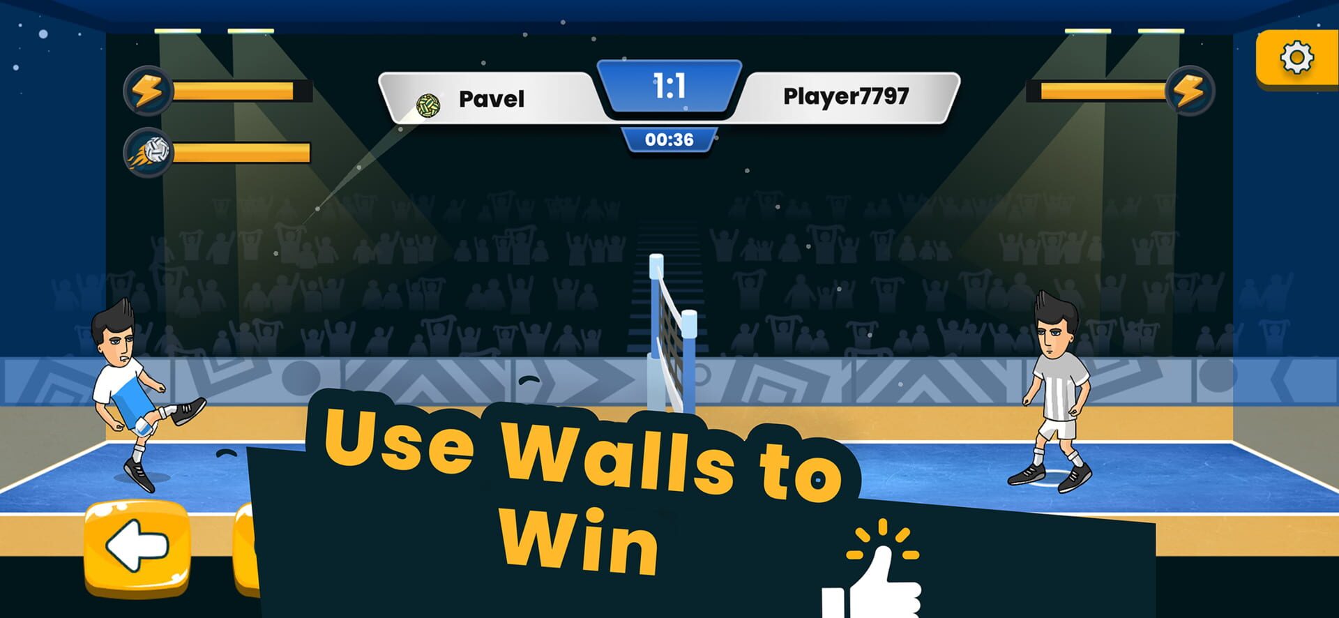 Football Sepak Kick Volleyball - Screenshot