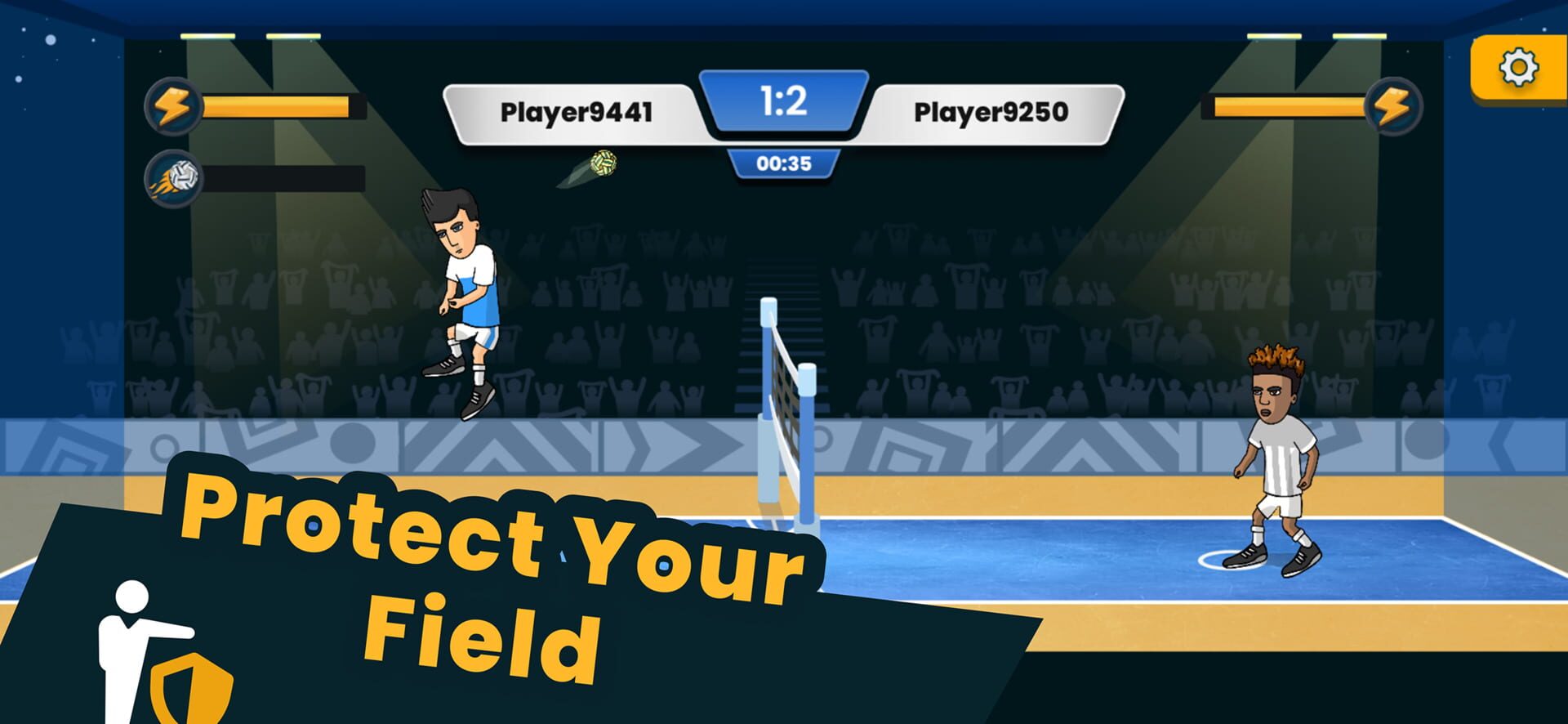Football Sepak Kick Volleyball - Screenshot