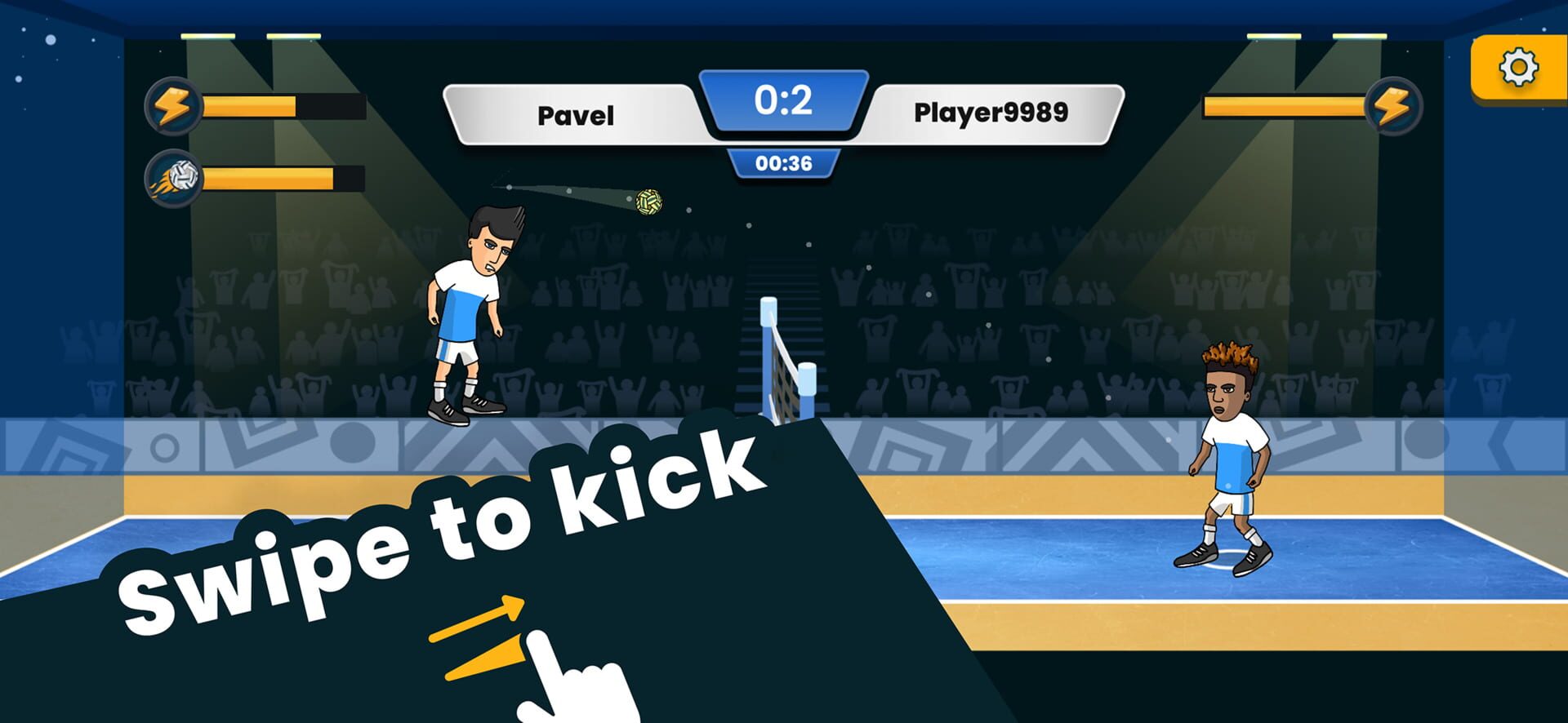 Football Sepak Kick Volleyball - Screenshot