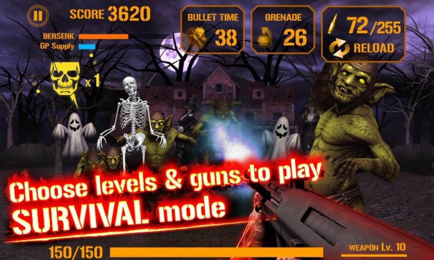 Gun Zombie: Halloween - Screenshot