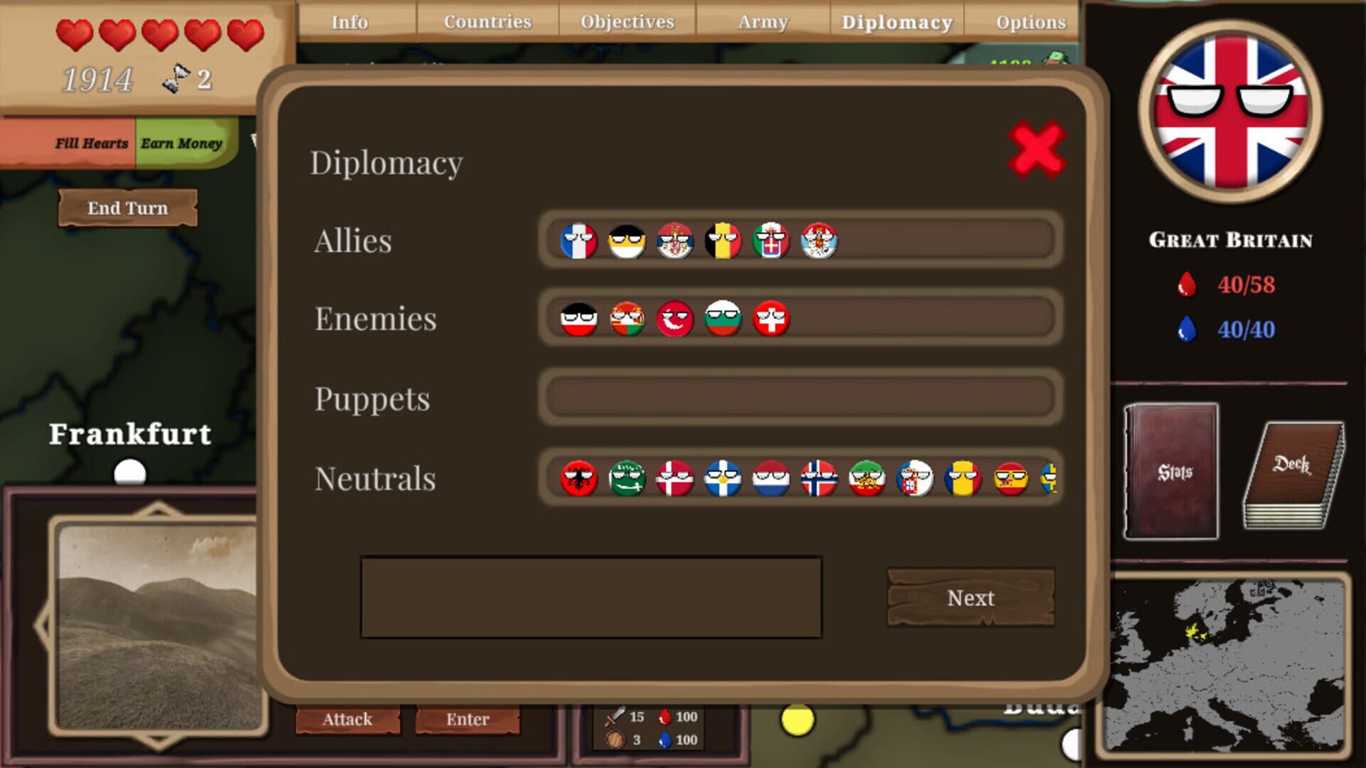 Countryball: Europe 1890 - Screenshot