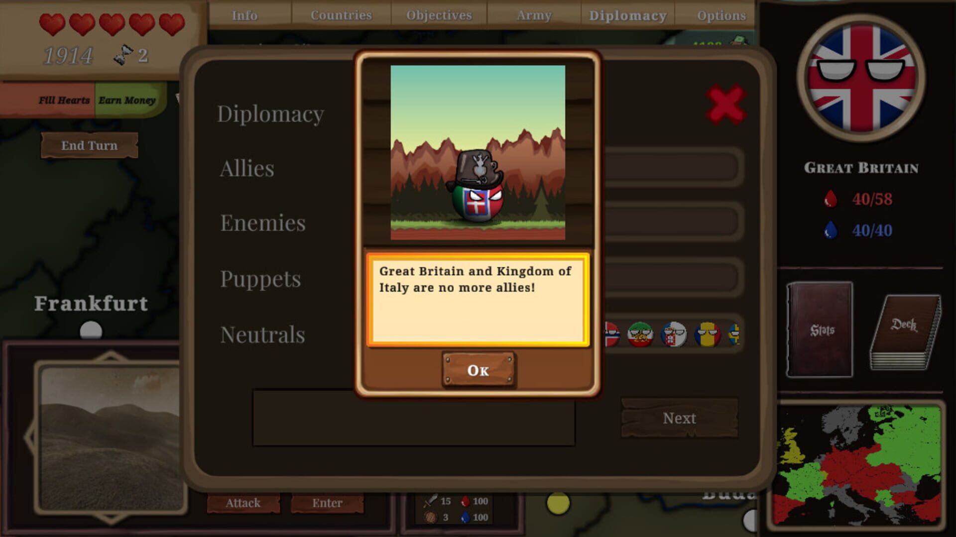 Countryball: Europe 1890 - Screenshot