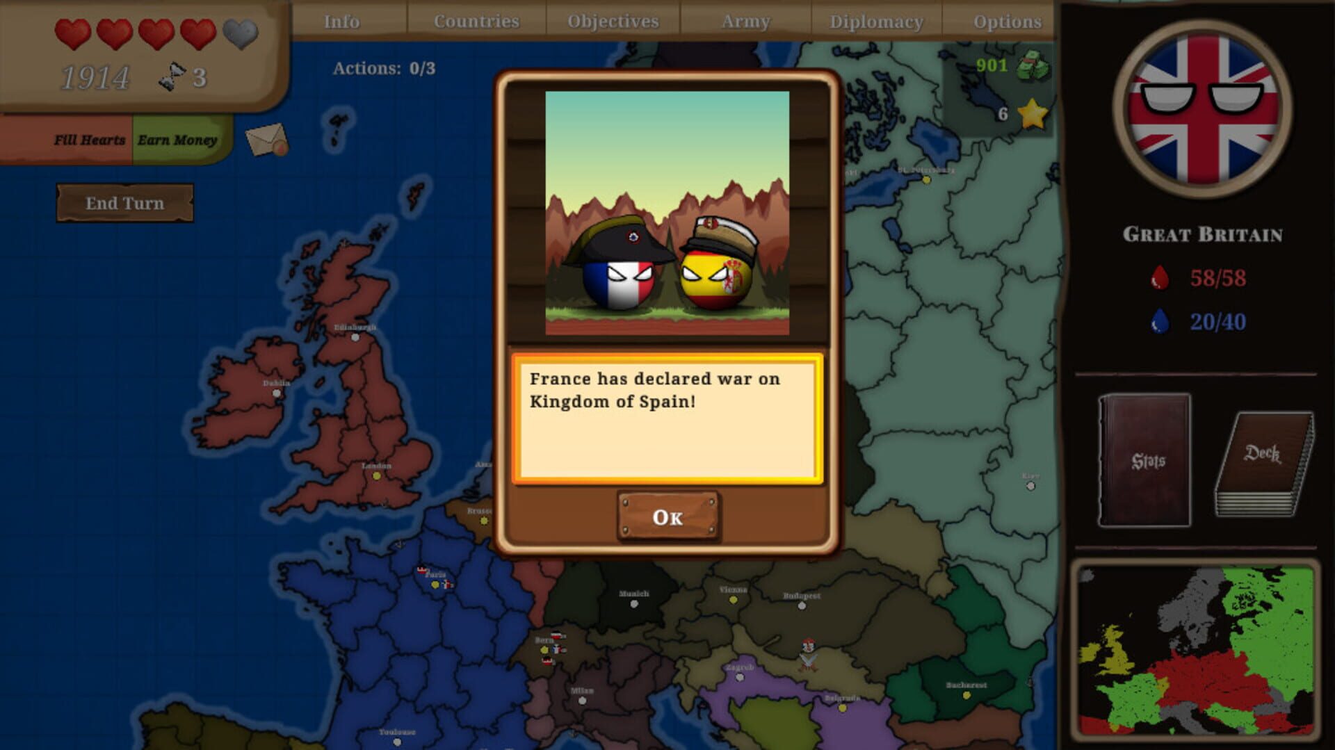 Countryball: Europe 1890 - Screenshot
