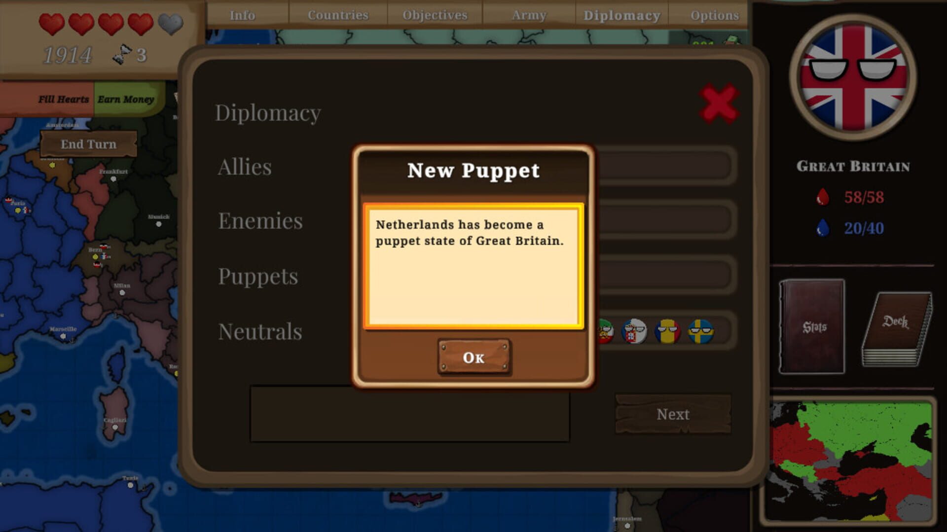 Countryball: Europe 1890 - Screenshot