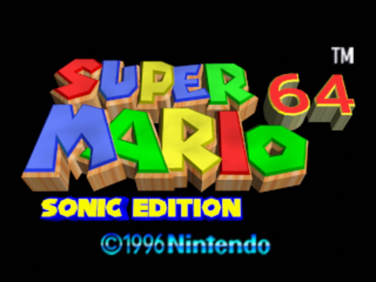 Captura de pantalla - Super Mario 64 Sonic Edition