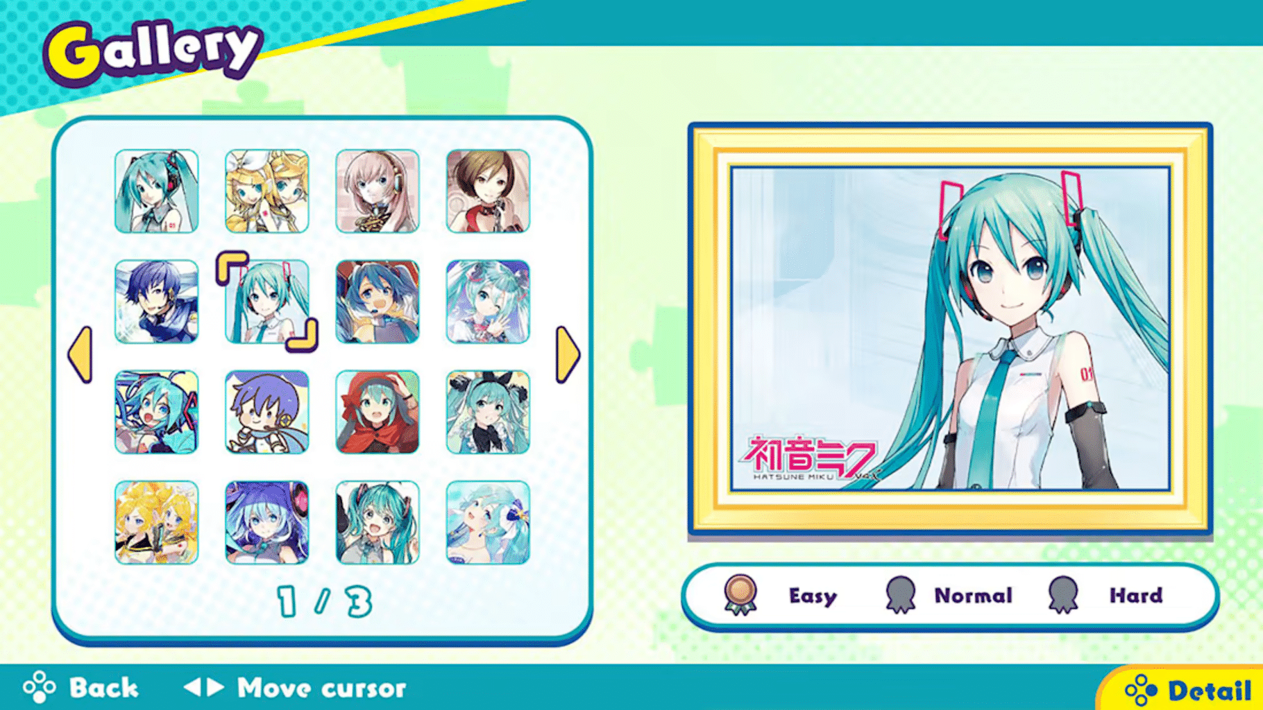 Hatsune Miku Jigsaw Puzzle screenshot