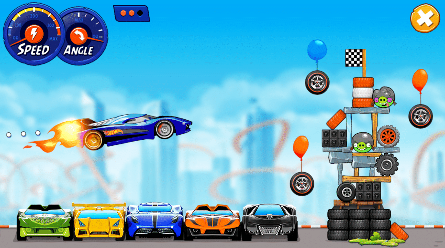 Angry Birds Hot Wheels Smashup screenshot