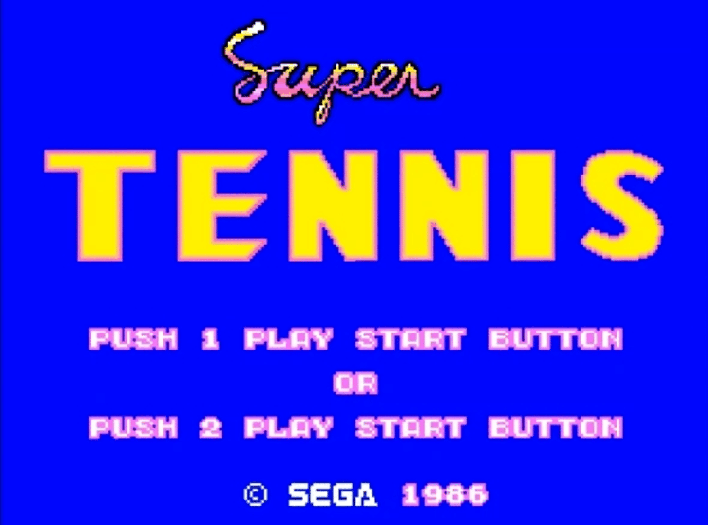 Super Tennis screenshot