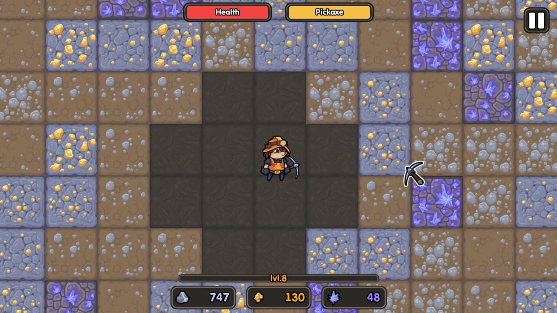 Golden Mine Pickaxe 2: Mummy Tombs - Screenshot