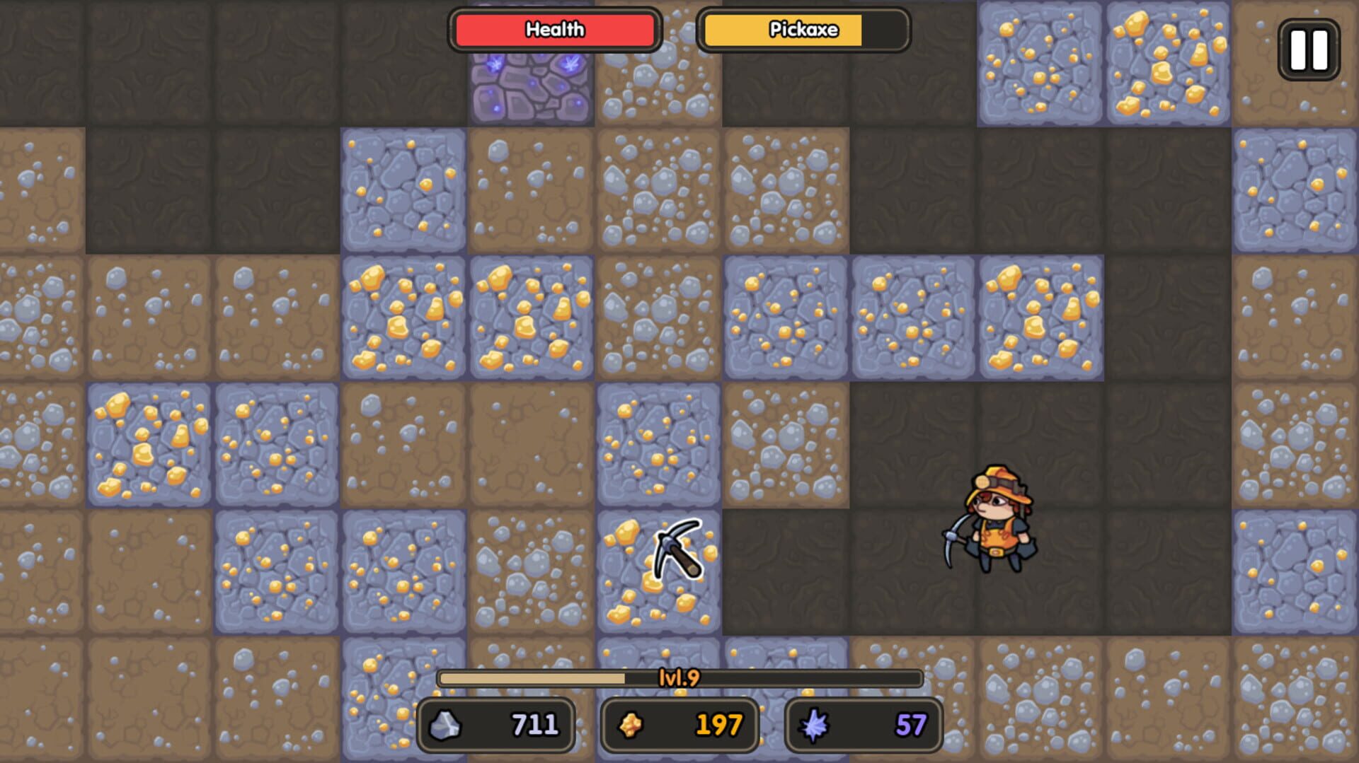 Golden Mine Pickaxe 2: Mummy Tombs - Screenshot