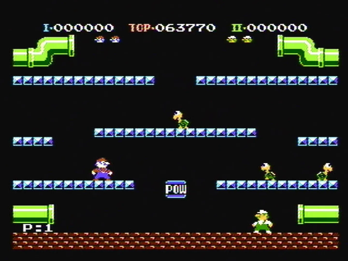 Captura de pantalla - Mario Bros.