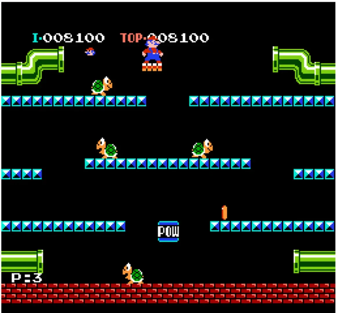 Captura de pantalla - Mario Bros.