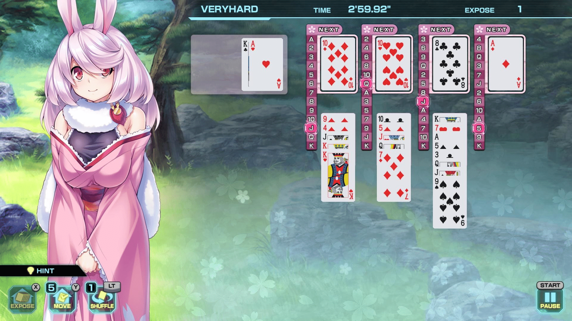 Pretty Girls Four Kings Solitaire screenshot