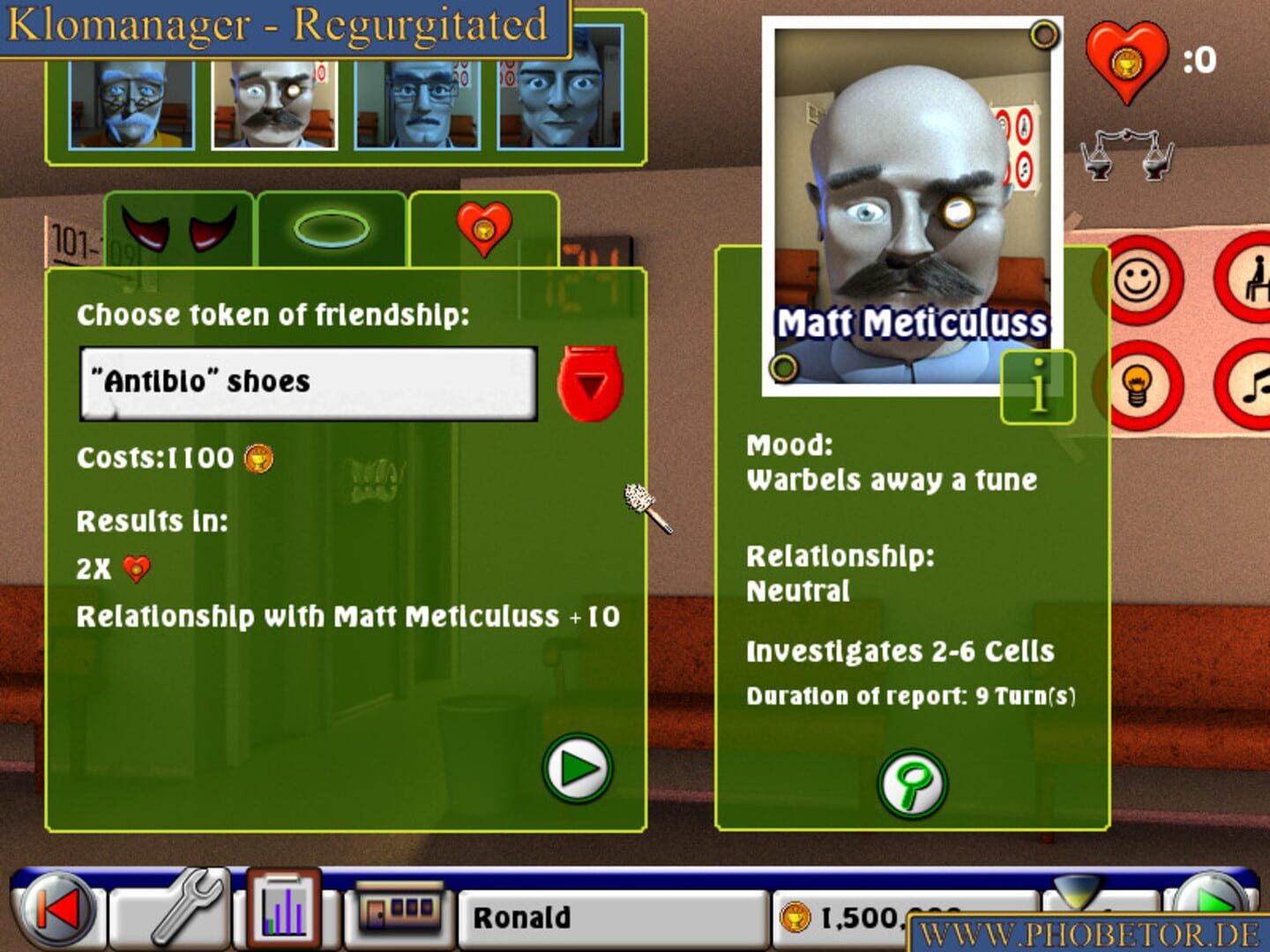 Klomanager: Regurgitated - Screenshot