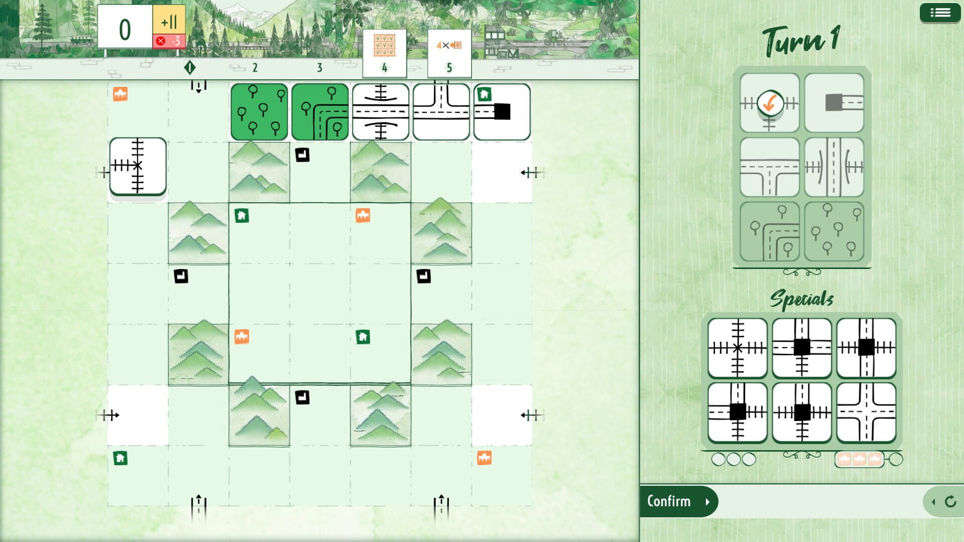 Railroad Ink Challenge: Forest - Screenshot