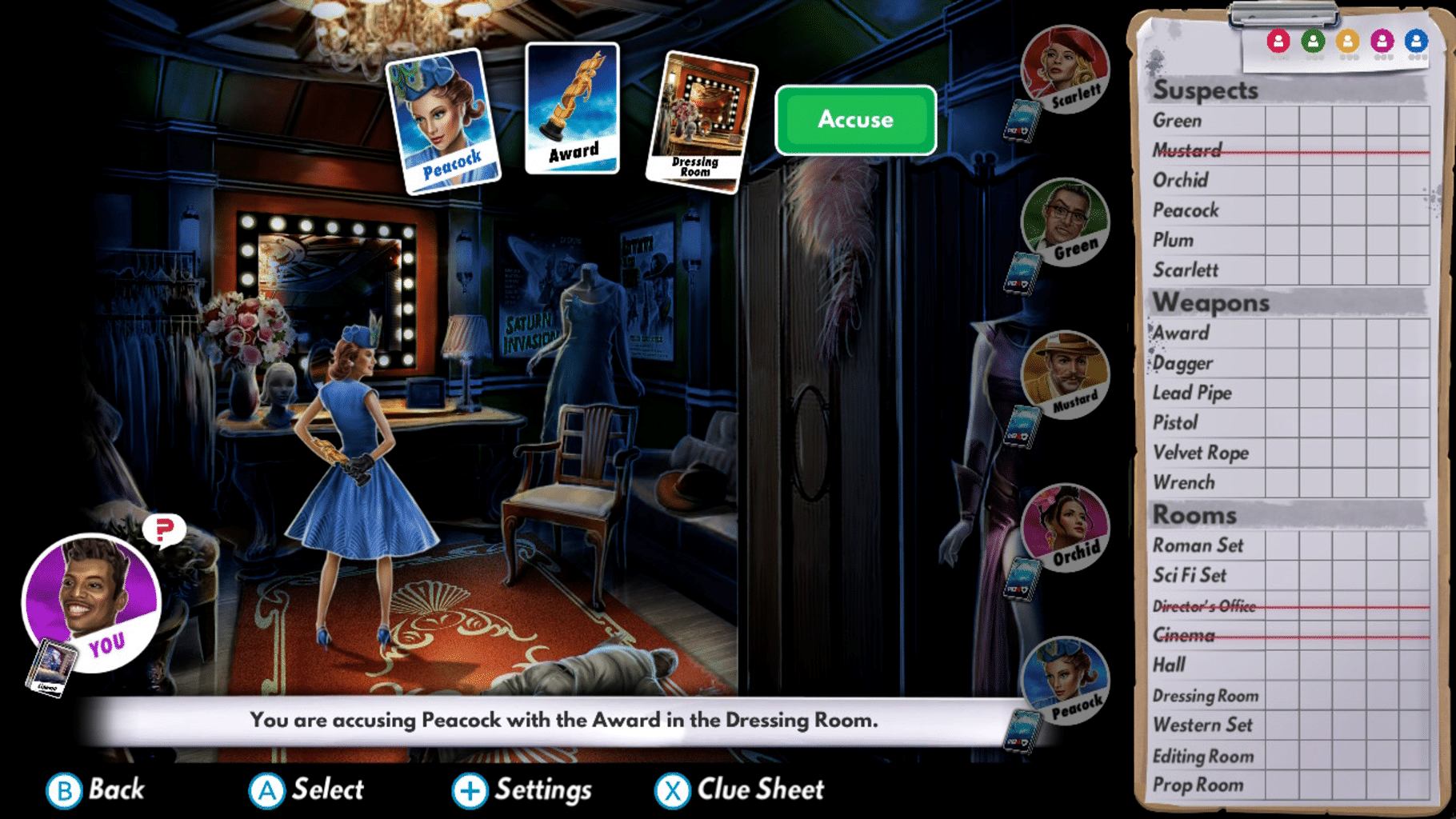 Clue screenshot