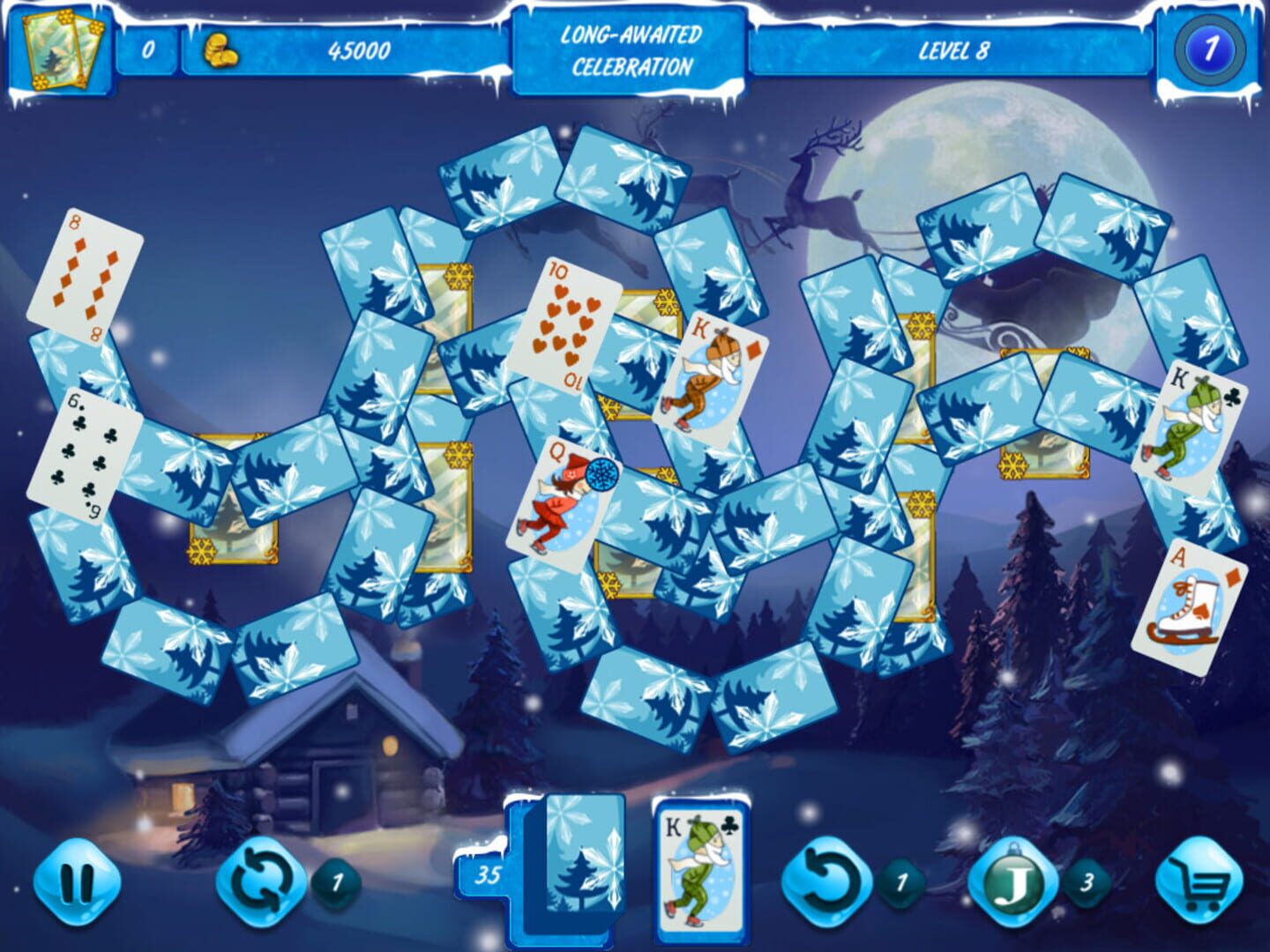 Solitaire Jack Frost: Winter Adventures 3