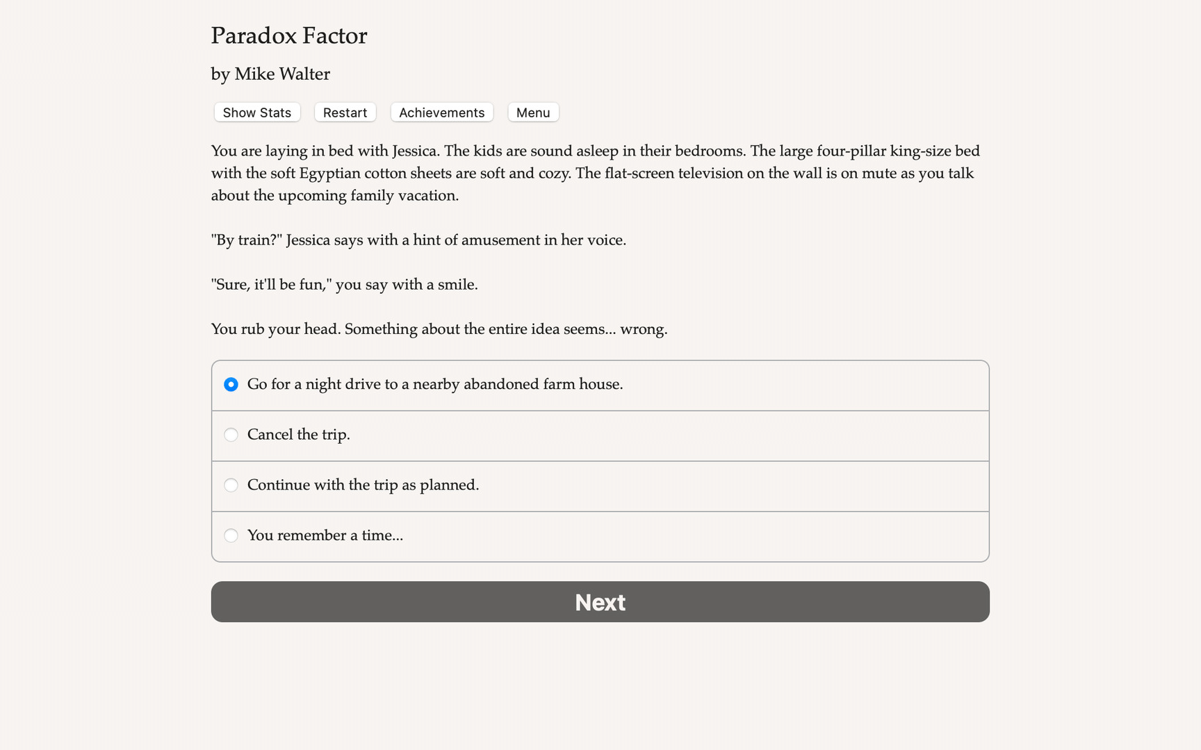 Paradox Factor screenshot