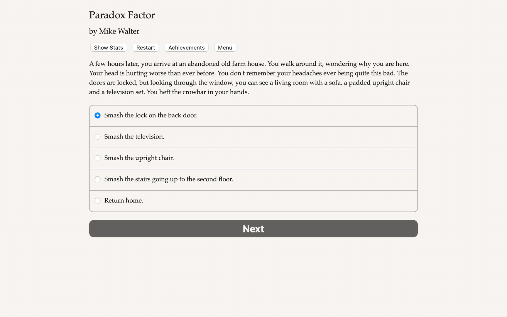 Paradox Factor screenshot