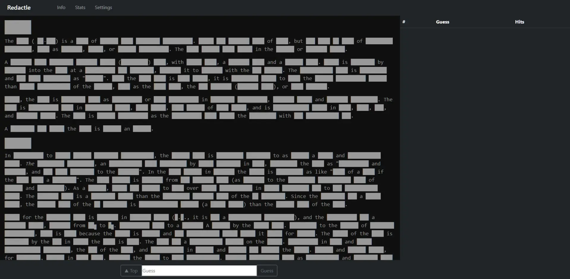 Redactle