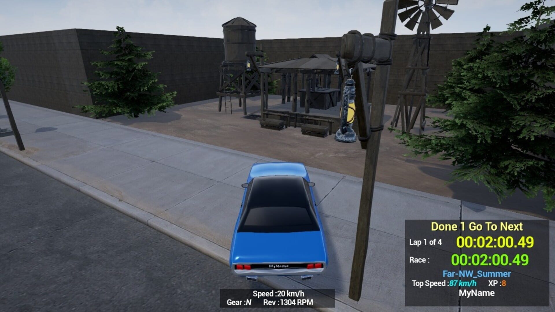 Maze Workout: Western Lost Solo Car Racer - Screenshot
