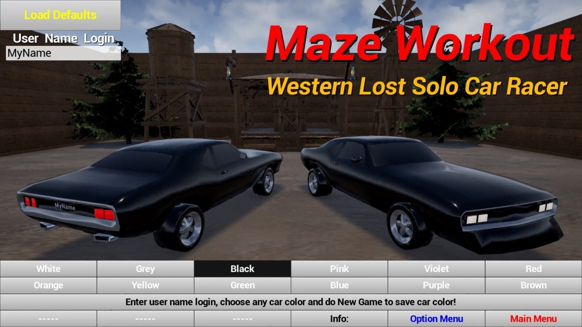 Maze Workout: Western Lost Solo Car Racer - Screenshot