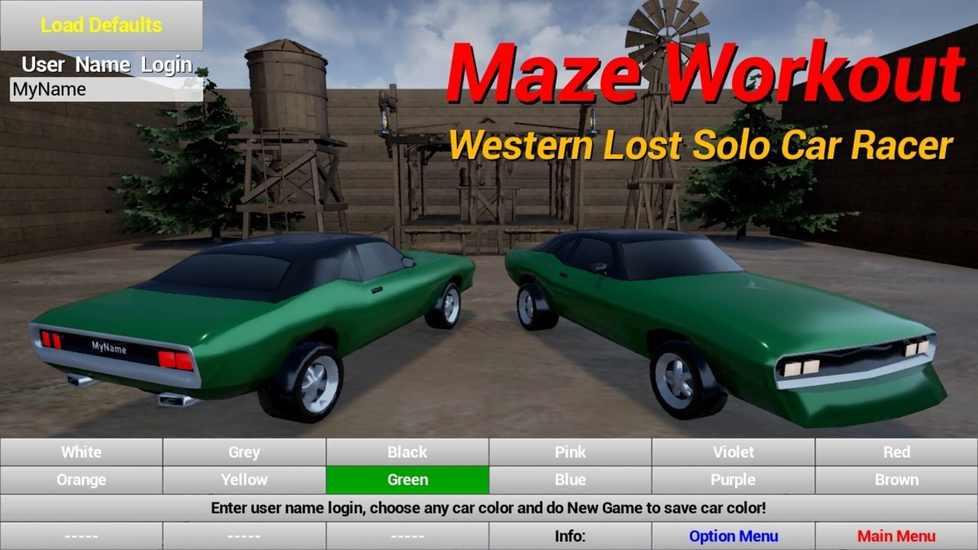 Maze Workout: Western Lost Solo Car Racer - Screenshot