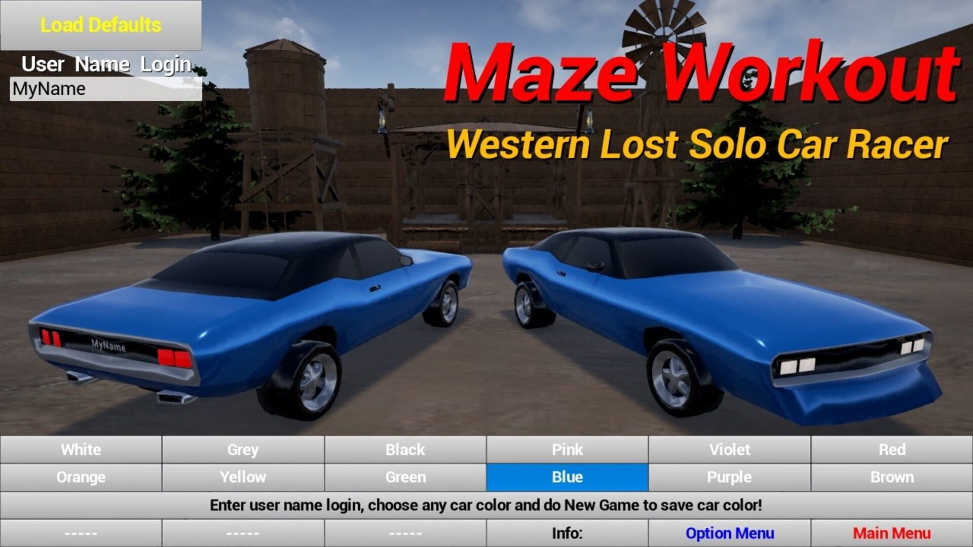 Maze Workout: Western Lost Solo Car Racer - Screenshot