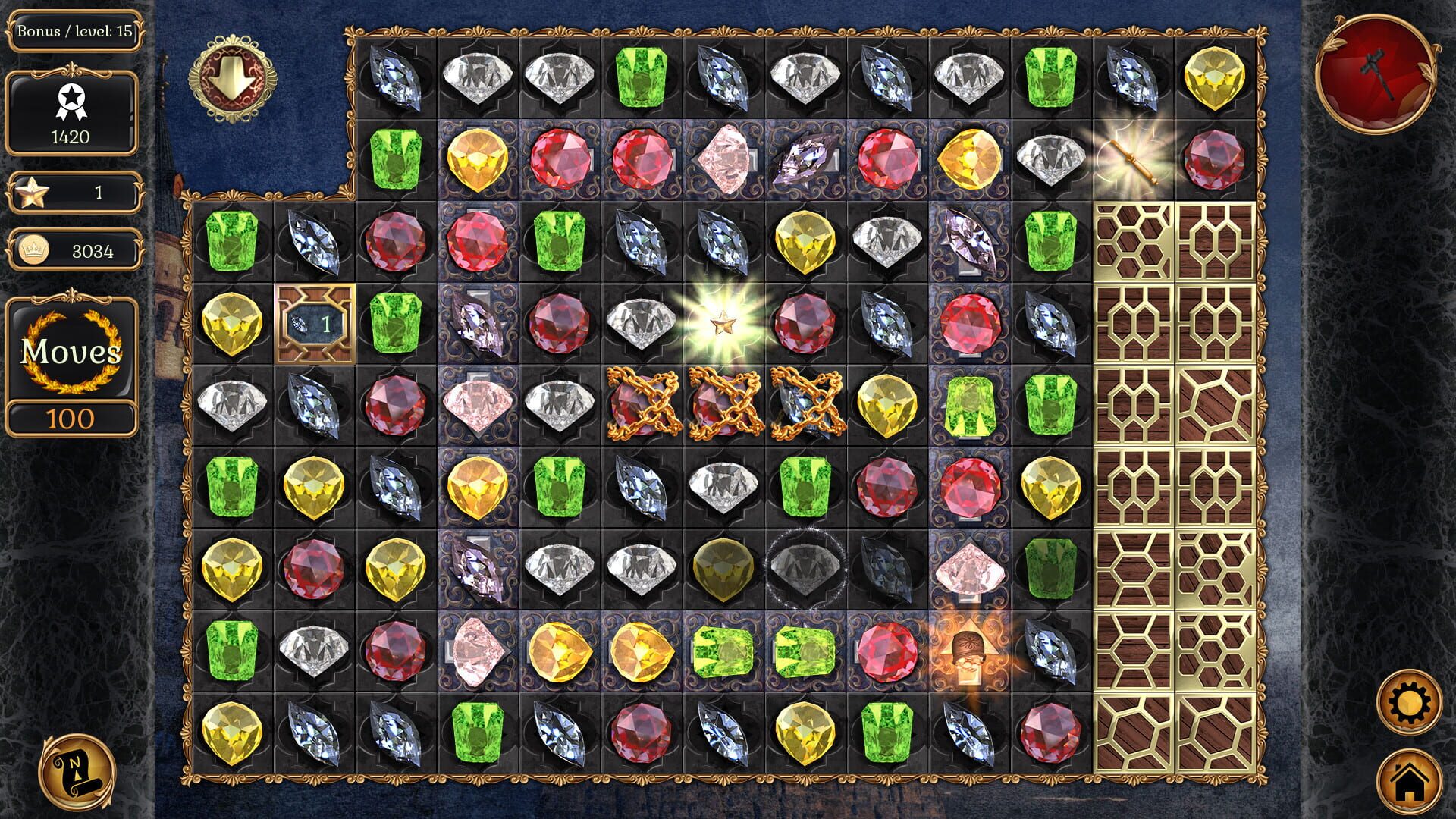 Jewel Match Origins 2: Bavarian Palace - Collector's Edition - Screenshot