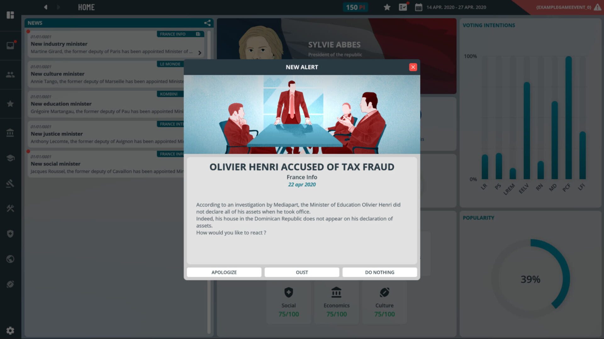 The President - Screenshot