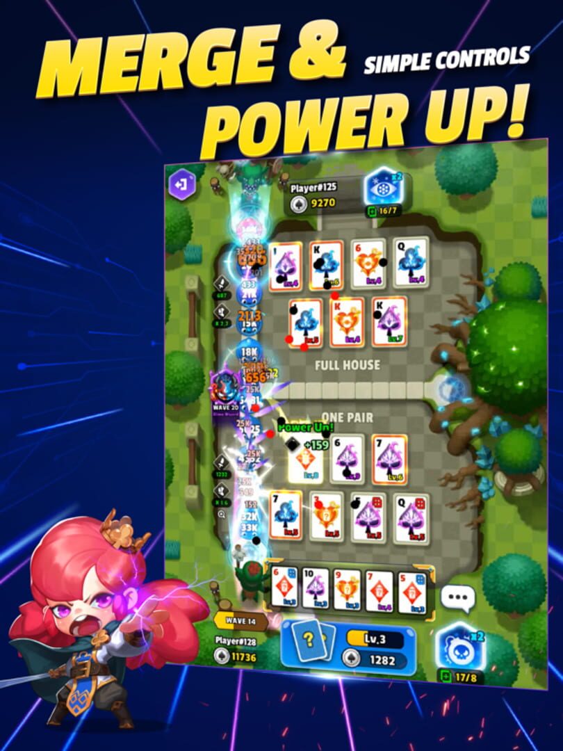 Poker Tower Defense - Screenshot