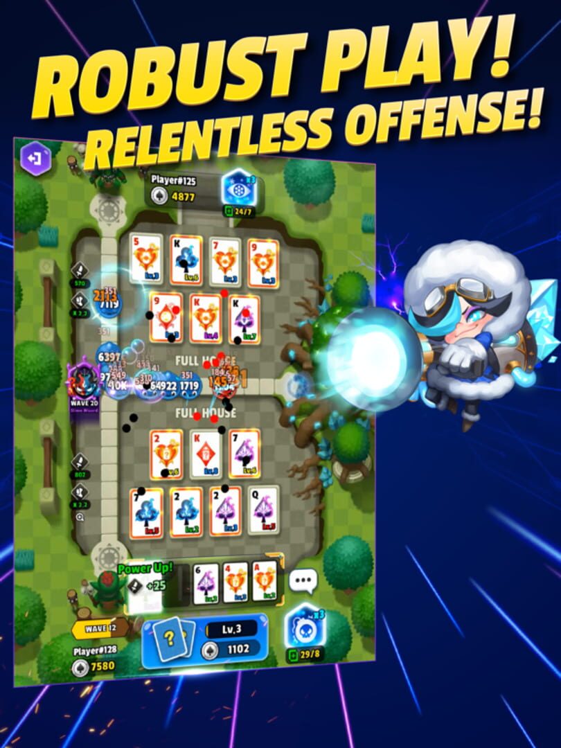 Poker Tower Defense - Screenshot