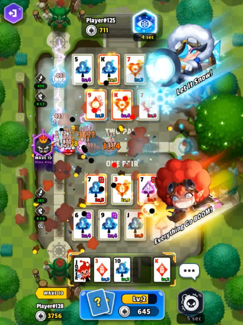 Poker Tower Defense - Screenshot