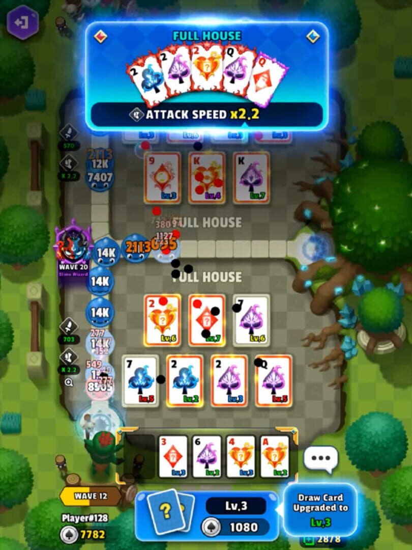 Poker Tower Defense - Screenshot