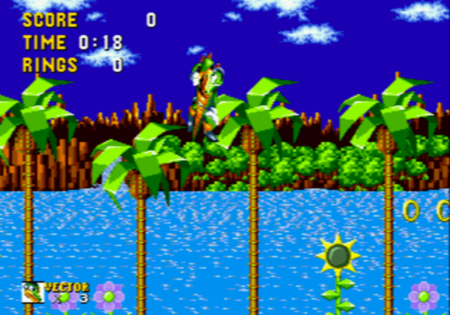 Vector the Crocodile in Sonic the Hedgehog screenshot