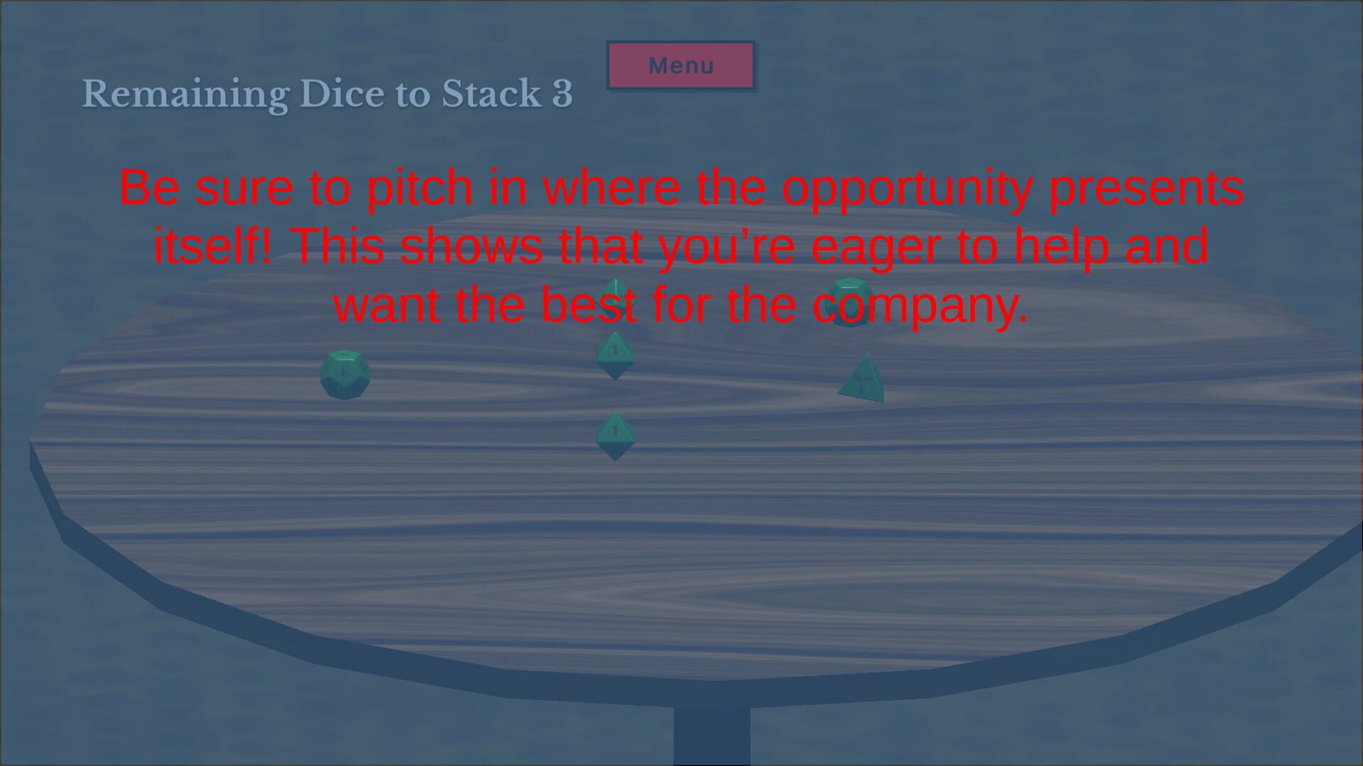 You Deserve a Seat at the Table - Screenshot