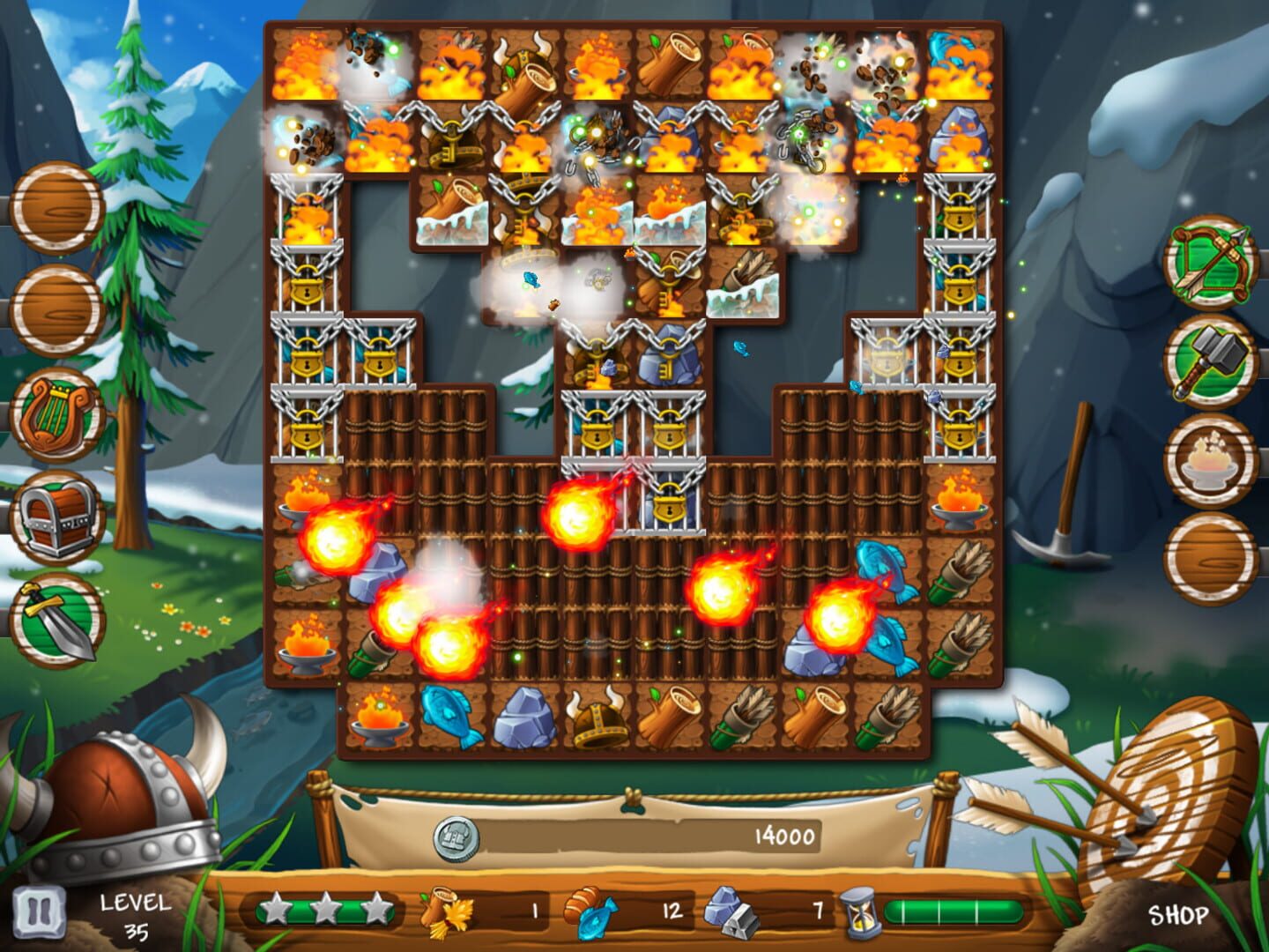 Secret of the Vikings: Mystery island - Screenshot
