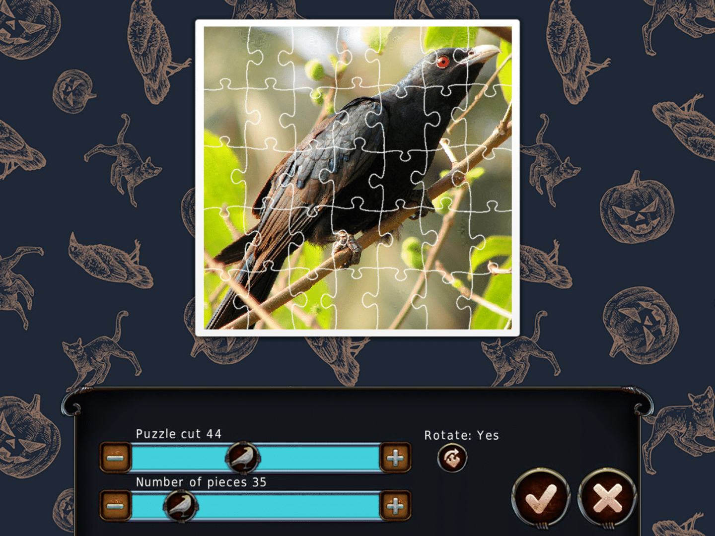 1001 Black Raven Jigsaw screenshot