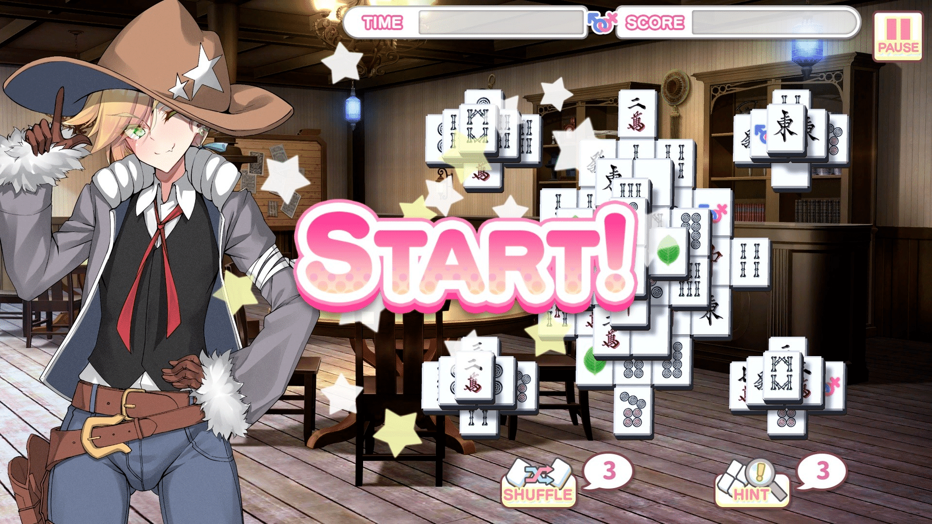 Otoko Cross: Pretty Boys Mahjong Solitaire screenshot