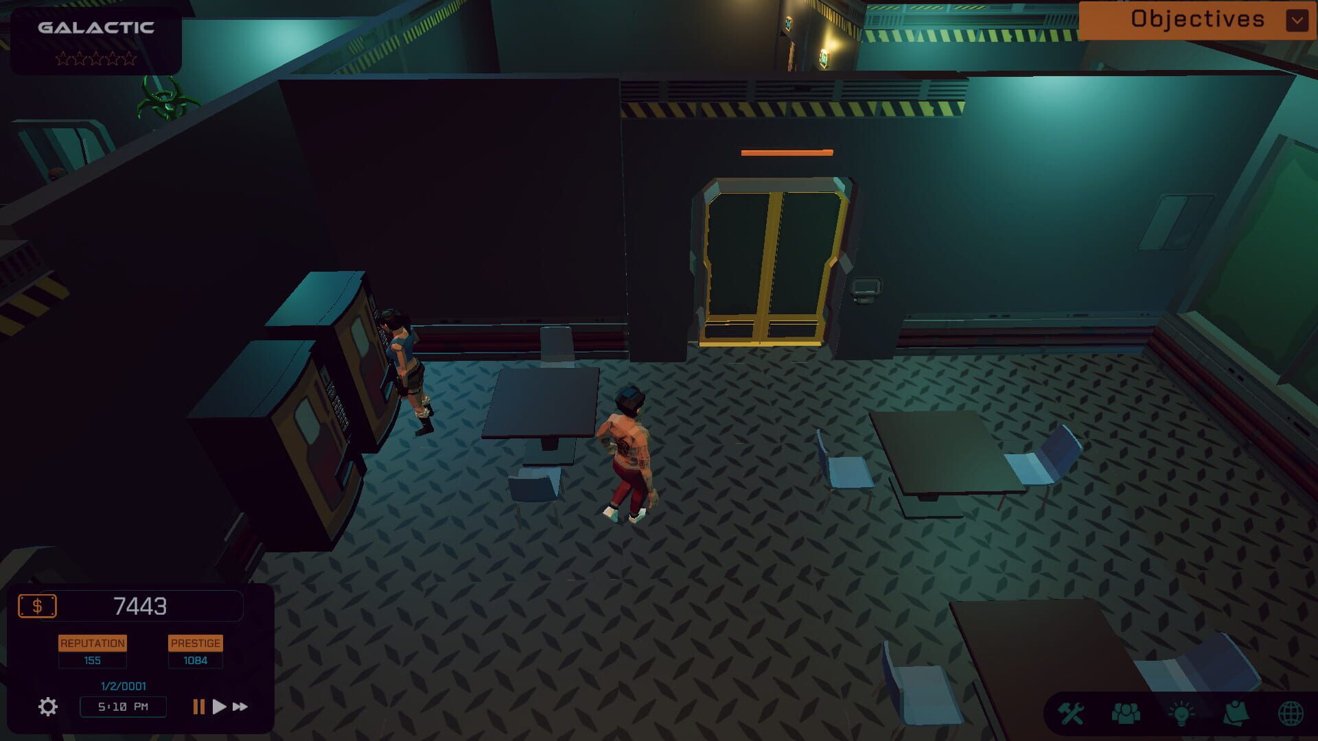 Galactic Gym: Fitness Center Management - Screenshot