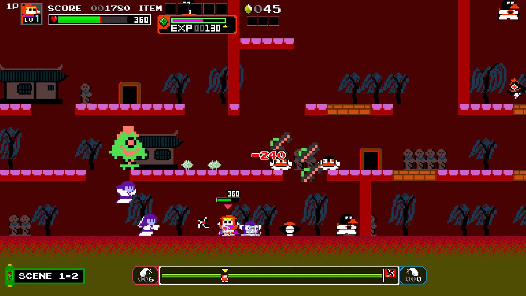 Ninja JaJaMaru: The Great Yokai Battle + Hell screenshot