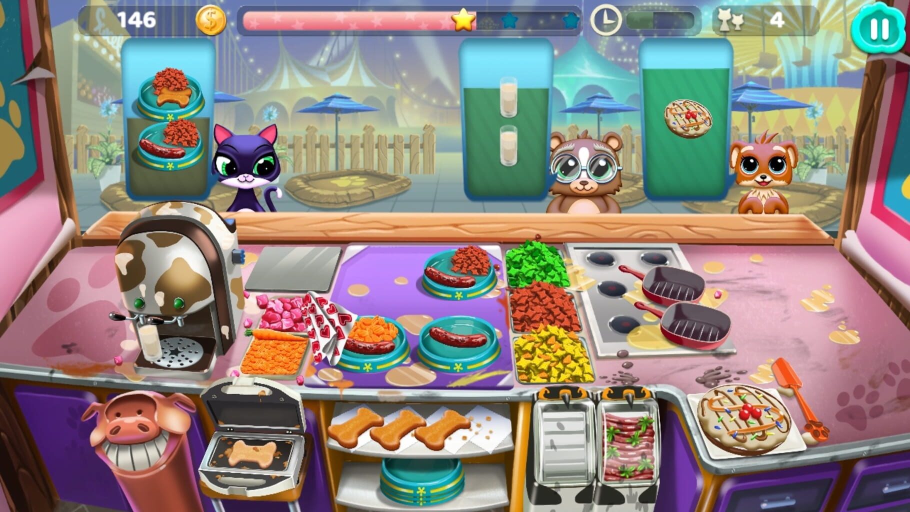 Family Games Bundle: My Magic Florist + Pet Shop Snacks + Bubble Cats Rescue screenshot