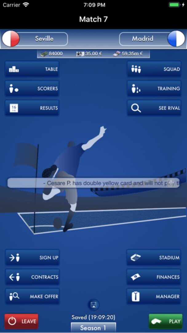iClub Manager - Screenshot