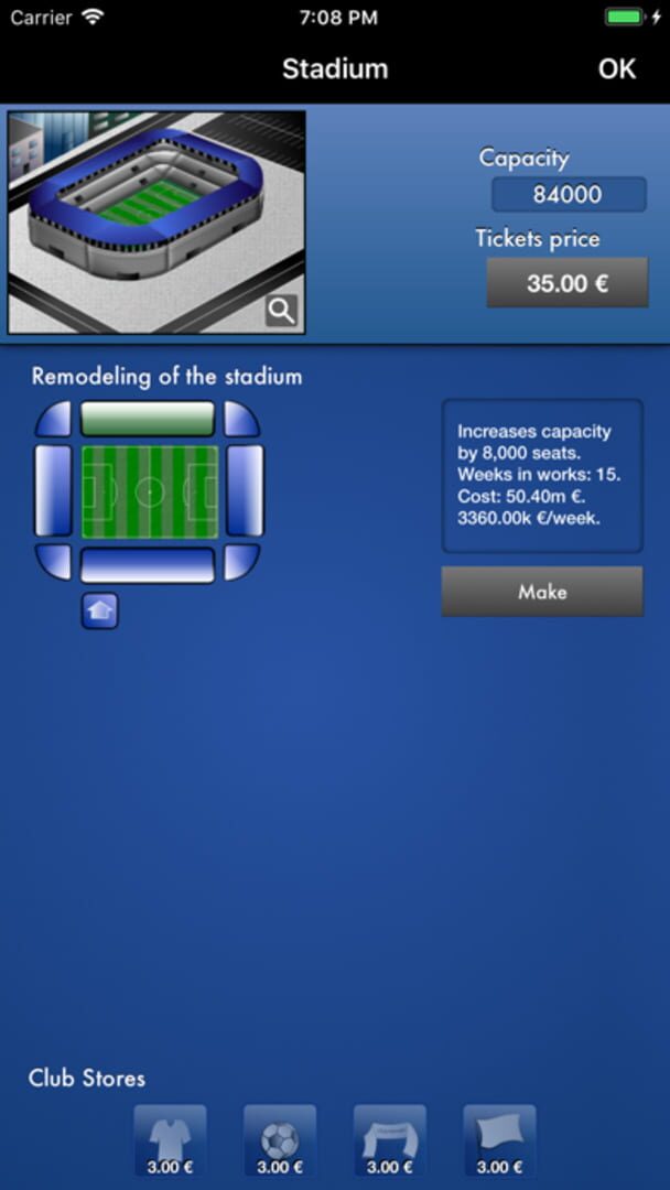 iClub Manager - Screenshot