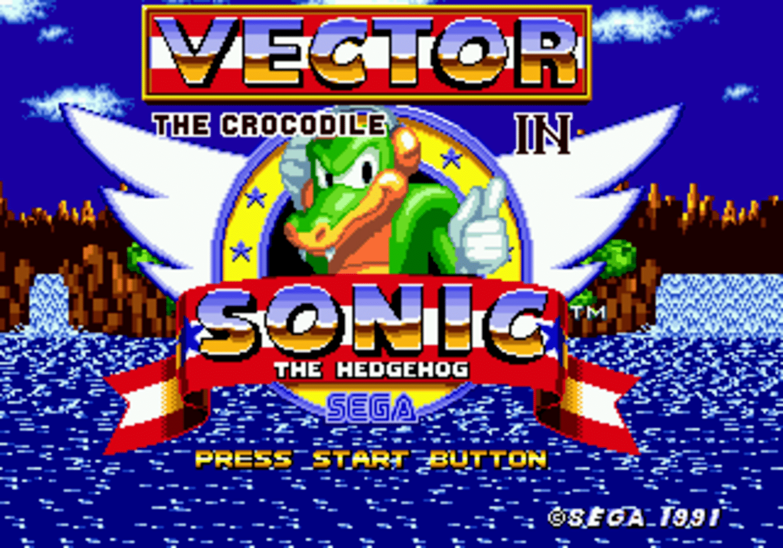 Vector the Crocodile in Sonic the Hedgehog screenshot