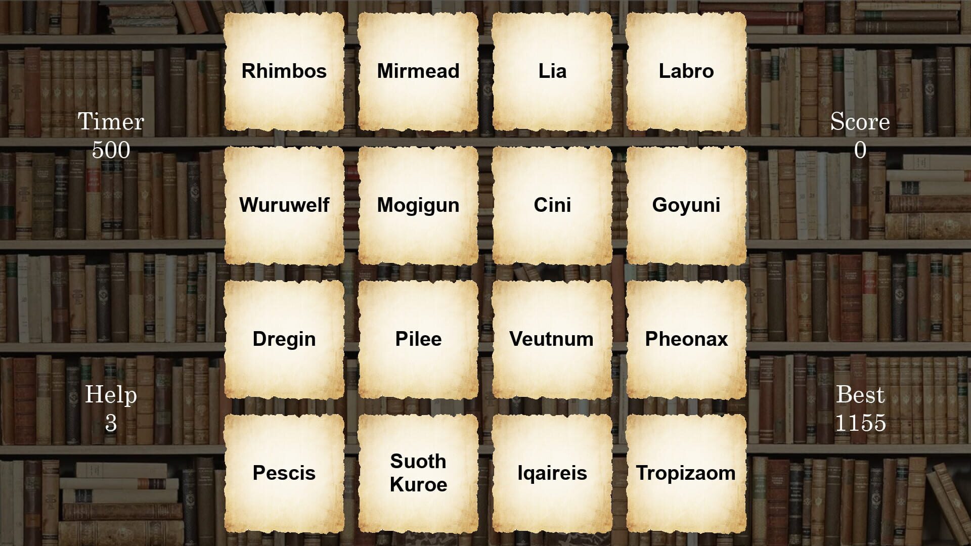 Vowel Movements - Screenshot